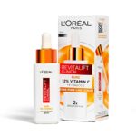 L'Oréal Paris Revitalift Clinical 12% Pure Vitamin C Brightening Serum for Face, Powerful Antioxidant Protection, Brighter & Smoother Skin, inclu