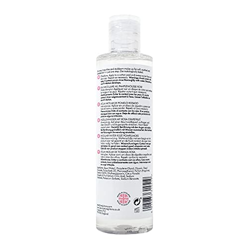 Creightons Pink Grapefruit Gently Cleansing Micellar Water (250ml) - Draws out dirt, impurities and make-up to tone and soothe skin, Dermatologic