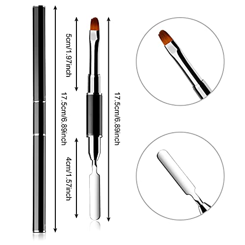 120 Pieces Dual Nail Forms Set Gel Nail Mold Extension Forms Coffin Nail Gel Forms for Acrylic UV Nails Clear with 12 Sizes Scale and Nail Clips