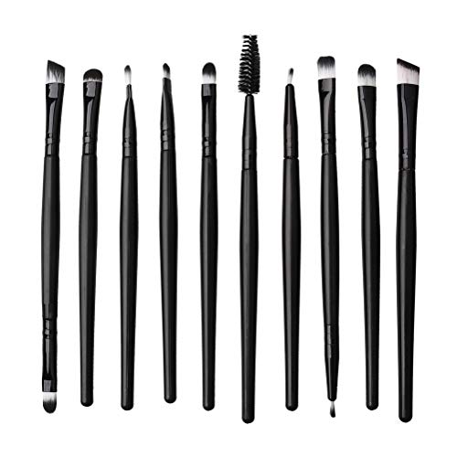 Makeup Brushes ZHIYE Make up Brush Set 20 PCs Professional Face Eyeliner for Foundation Blush Concealer Eyeshadow with Travel Black