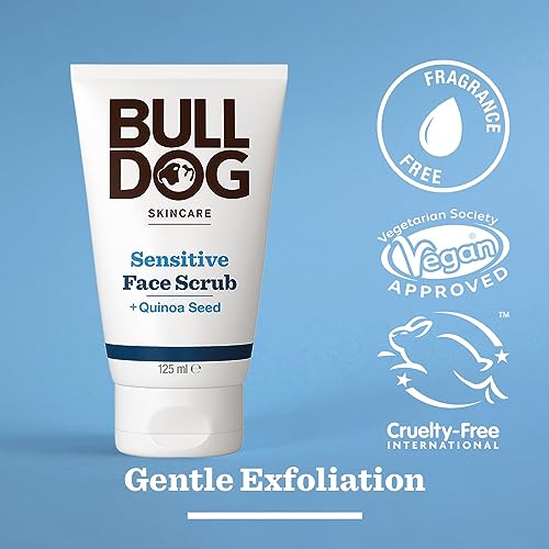 BULLDOG - Skincare for Men | Sensitive Face Scrub | Gentle Exfloliating Scrub | 125 ml