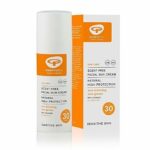 Green People Facial Sun Cream Scent Free SPF30 50ml (Pack of 3