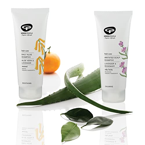 Green People Daily Aloe Shampoo 200ml | Natural & Organic Aloe Vera Shampoo | Gentle Family Shampoo for Regular Use by All Hair Types | Silicone