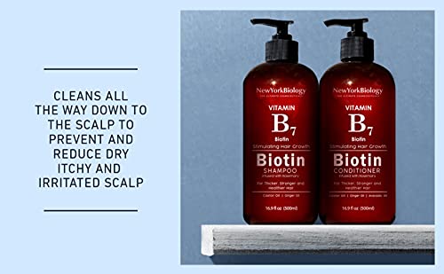 Biotin Shampoo and Conditioner Set 500ml for Hair Growth and Thinning Hair – Thickening Formula for Hair Loss Treatment – For Men & Women – Anti