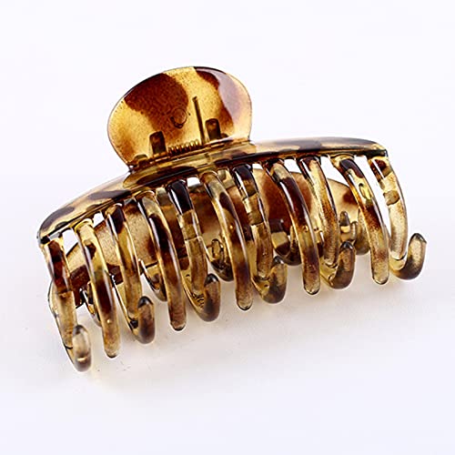 Medium Hair Claw Clips for Women - 3 Pack 2.7″ Small Hair Grips Hair Catch Jaw Barrette Plastic Nonslip Hair Clip for Girls Half Bun Hairpins for