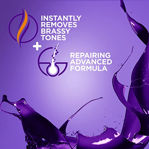 PRO:VOKE Touch of Silver Advanced Brighten and Repair Shampoo and Conditioner 200 ml Removes Brassy Yellow Tones Instantly Deep Repair Nourish an