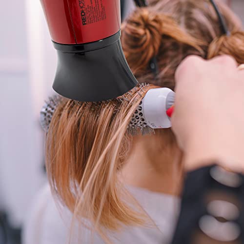 Red Hot 37070 1200W Travel Hair Dryer With Folding Handle / Dual Voltage / 2 Heat Settings / Compact & Lightweight / Red Coloured