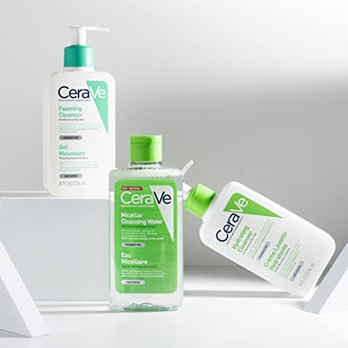 CeraVe Micellar Cleansing Water for All Skin Types including sensitive skin and makeup removal 295ml with Niacinamide and Ceramides