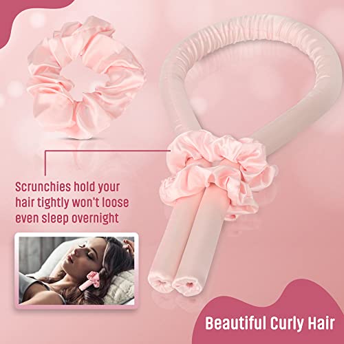 SHOPTOP® Heatless Curling Rod Headbands - Heatless Hair Curling Set, Styling Tools for Long Medium Hair Best For Natural Wave Soft Hair Roller fo