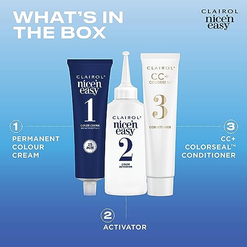 Clairol Nice'n Easy Crème, Natural Looking Oil Infused Permanent Hair Dye, 4RB Dark Reddish Brown