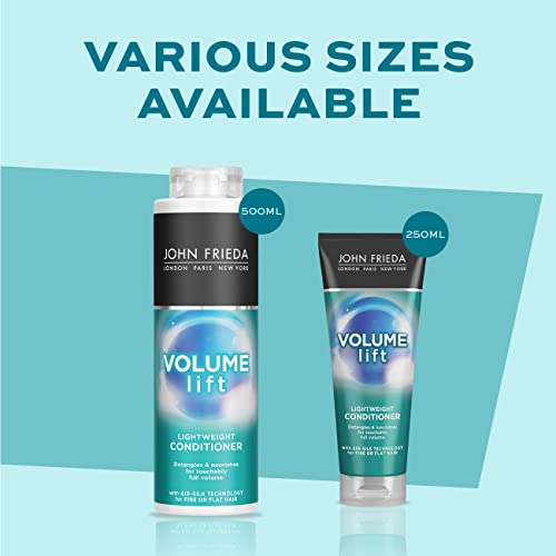 John Frieda Volume Lift Lightweight Conditioner 500 ml, Conditioner for Flat, Fine Hair, Conditioner Value Pack