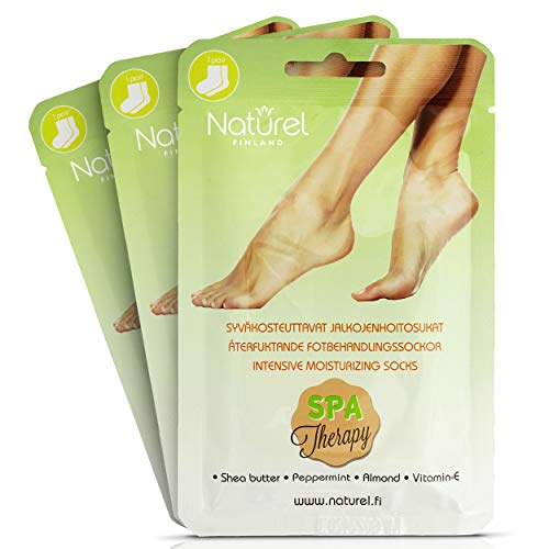 Foot Mask Moisturizing Socks – Natural Pedicure Treatment for Silky Feet –Hydrating, Deeply Moisturizing for Callus, Rough Hard Skin, Cracked Hee