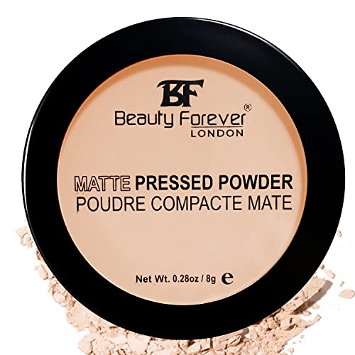 Beauty Forever Matte Pressed Powder, Oil Free & Lightweight, 8gms (01 TRANSPARENT)
