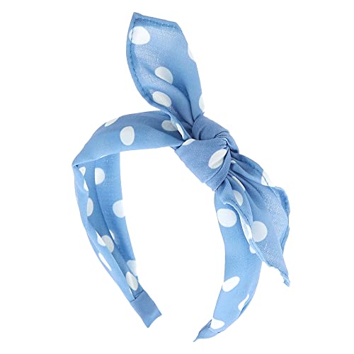Claire's Knotted Bow Headband for Girls - Pastel Tie Dye