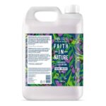 Faith In Nature Natural Lavender and Geranium Hand Wash, Nourishing, Vegan and Cruelty Free, No SLS or Parabens, 5 L Refill Pack