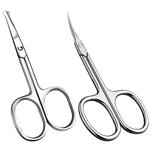 ANRUI Cuticle Scissors, Professional Nail Scissors for Deadskin, Stainless Cuticle Trimmer for Fingernail, Toenail, Eyebrow, Eyelash, Dead Skin,