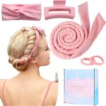 Heatless Curlers Headband,Heatless Curls For Sleeping Overnight Heatless Hair Curling Set Soft Heatless Curling Rod Headband No Heat Wave Hair Cu