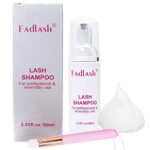 Lash Shampoo for Eyelash Extension 60ml Lash Cleaner Eyelash Shampoo With a Soft Brush(Lash Shampoo-2.2 OZ)