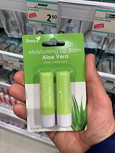 Pretty Cherubs Aloe Vera Moisturising Lip Balm 2-Pieces