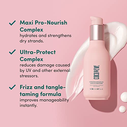 Coco & Eve Hydrating & Detangling Leave-In Conditioner. Coconut, Avocado Oil, Vitamin A & E to Nourish, De-frizz, Detangle, Minimise Breakage & S