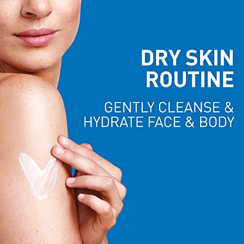 CeraVe Deep Hydration 2-Step Routine for Dry Skin | Cleanser 236 ml and Moisturising Cream 454 g