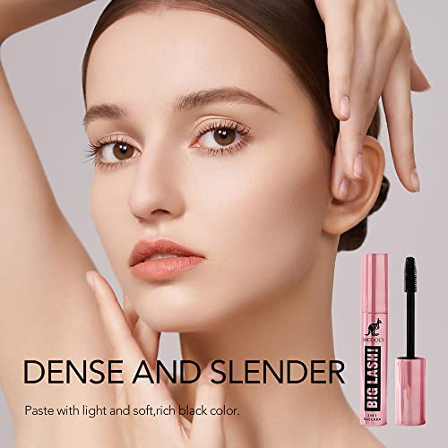 Fuxury Mascara, 5X Lengthening Volumizing Waterproof Long Lasting Mascara,Gives Lashes Volume,No flakes,No Smudge,No Clumping,Long Lasting All Da