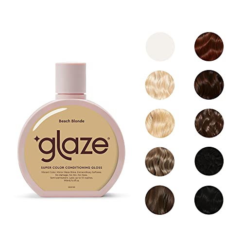 Glaze Sheer Glow Transparent Clear Conditioning Super Gloss 190ml (2-3 Hair Treatments) Award Winning Hair Gloss Treatment. No mix, no mess hair