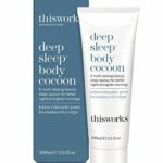 This Works Deep Sleep Body Cocoon, 100 ml - Body Lotion with Soothing Shea Butter to Support Dry Skin - Nourishing Body Moisturiser Infused with