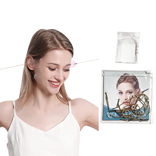 Cdemiy Face Lift Tape, 20 Pcs Face Tape Lift with 8 Thin String, Invisible Face Lifting Tape, Instant Face Lift Band, Face Thin Tape for Tighteni