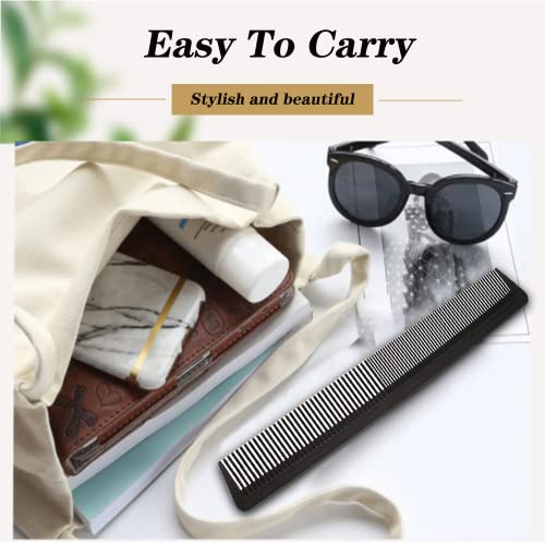 Hair Comb, Professional Hairdressing Carbon Fibre Comb, Fine and Standard Tooth Hair Cutting Comb, Heat Resistant Anti Static Hair Comb, Hairdres