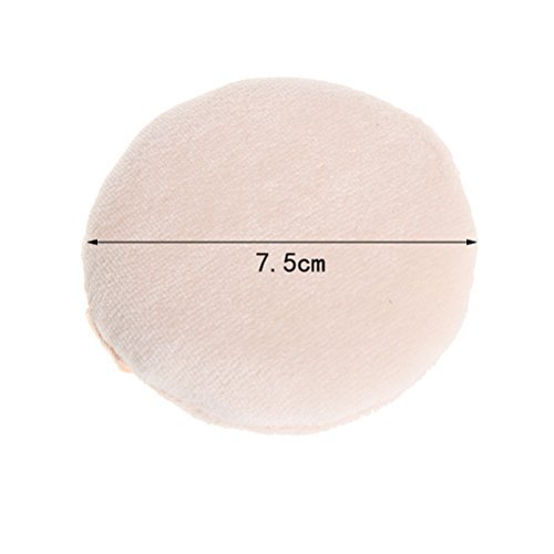 Cosmetic Powder Puff, 5 Pieces Cosmetic Soft Sponge Small Round Face Foundation Facial Makeup Blending Puff Beige(2.36inch)