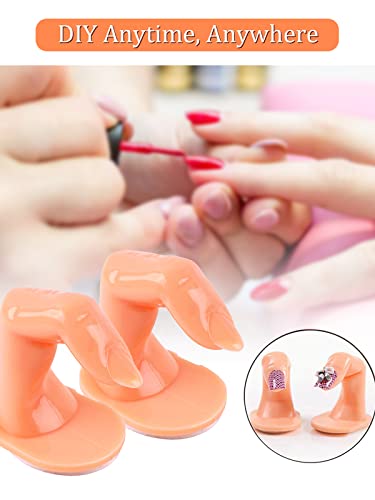 Deciniee Practice Finger, 10 pcs Manicure Training Display Practice Fake Finger Plastic Finger Model for Nail Art Practice