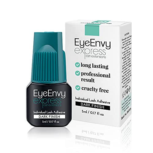EyeEnvy express lash extensions Individual Lash Adhesive Strong Black Cluster Eyelash Glue Latex Free Waterproof