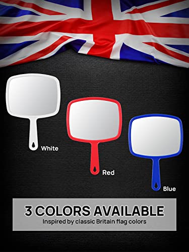 OMIRO Hand Mirror, Handheld Mirror with Handle, Union Jack White