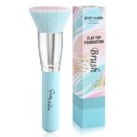 Foundation Brush Glamour Gaze Flat Top Kabuki Powder Brush Premium Synthetic Full Coverage Makeup Brush for foundation liquid Cream Buffer Blendi