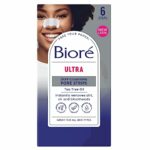 Biore Ultra Pore Strips with Glycerin,6 Count (Pack of 1),package may vary