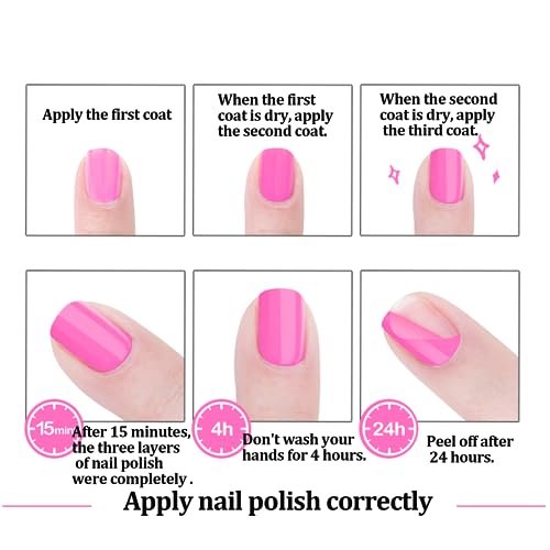 Glitter Nail Polish Peeling Off Nail Varnish - 2 In 1 Glitter Bare Pink Nail Polish - Quick Drying & Holographic Nail Polish - Water Based Formul