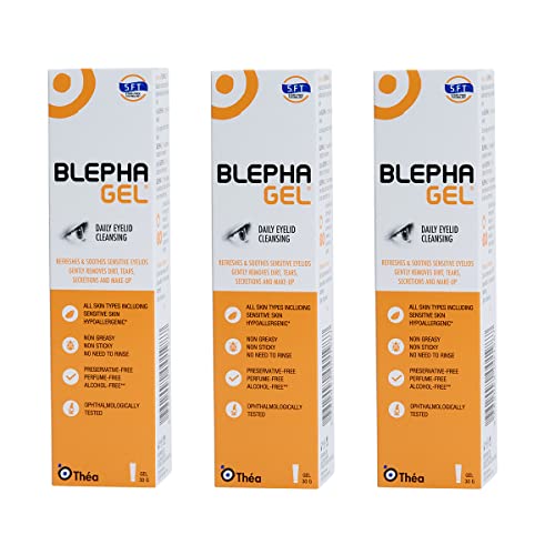 Blephagel Daily Eyelid Cleansing Gel | Gentle Cleanser to Refresh and Soothe Sensitive Eyelids | Preservative-Free and Hypoallergenic Formula | P