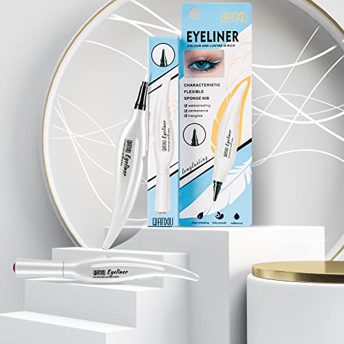 Beteligir Matte White Liquid Eyeliner, Waterproof Eye Liner Long Lasting Eye Brighten, Professional Highlighter White Eyeliner (White)