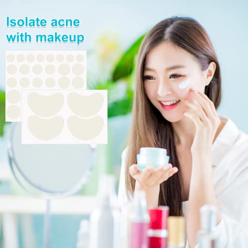Heyu-Lotus 248 PCS Pimple Patches, Invisible Blemish Hydrocolloid Spot Patches Essential Oil Spot Cover, Acne Stickers Spot Stickers Effective Pi