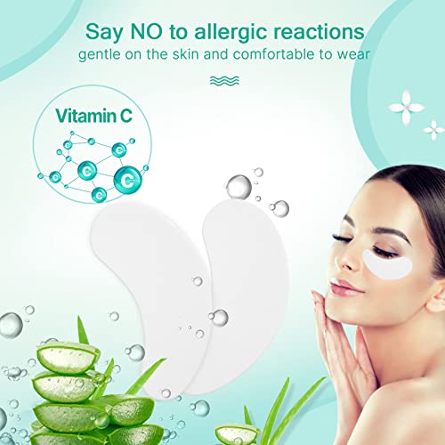 Eye Gel Pads, 65 Pairs Eye Pads for Eyelash Extensions Lints Free, Facials, Under Eye Gel Pads for Pro Salon and Individual Eyelash Extension