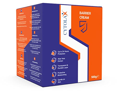 Cytolax Barrier Cream 500g | Durable 24hour Protection | Prevents Skin Irritation & Sores | Improves Elasticity & Repairs Damaged Skin | Incontin