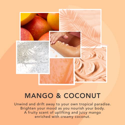 Sunday Rain Moisturising Hydrating Body Lotion, Vegan and Cruelty-Free, Tropical Mango Butter and Coconut Oil, 250ml