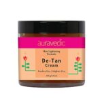 AM Creation AURAVEDIC Detan Cream Skin Lightening Formula. Tan Removal Cream With Turmeric Licorice Papaya For Sun Tan Removal, Dark Spots For Me
