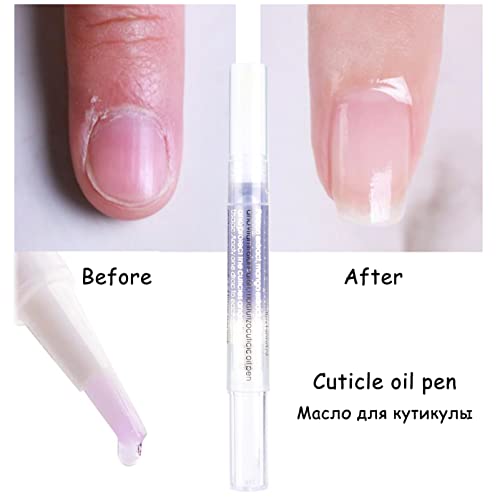 Cuticle Oil Pen for Nail Care,8PCS Nail Oil Pen with Natural Ingredients Revitalize Pen Gel Manicure Pedicure nail art Treatment (Mix)