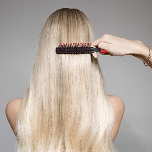 Quiff Roller Round Men's Hair Brush Quiff Comb Round Hair Styling Brush for Blow Drying Hair Styling Tool (1 Pack, Style A)