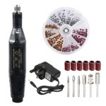 X.Store Electric Nail Files, Professional Nail Drill Kit Portable Adjustable Speed Electric Manicure Pedicure Machine for Acrylic Nail Gel with N