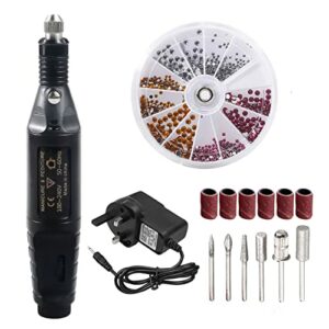 X.Store Electric Nail Files, Professional Nail Drill Kit Portable Adjustable Speed Electric Manicure Pedicure Machine for Acrylic Nail Gel with N