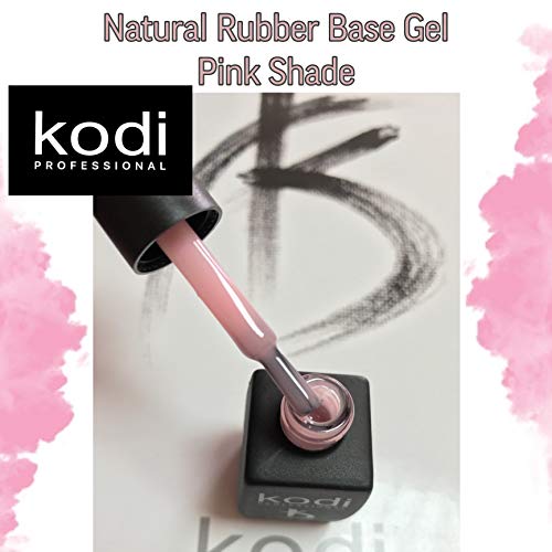 Kodi Professional Rubber Natural Base Gel Polish - Natural Naked Base Coat Gel Nail Polish - Base Coat Nail Polish UV/LED - Base Coat in Nude Ton
