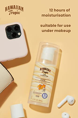 HAWAIIAN TROPIC - Silk Hydration | Protective Sun Lotion for Face SPF 30 | 50 ml